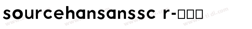 sourcehansanssc r字体转换